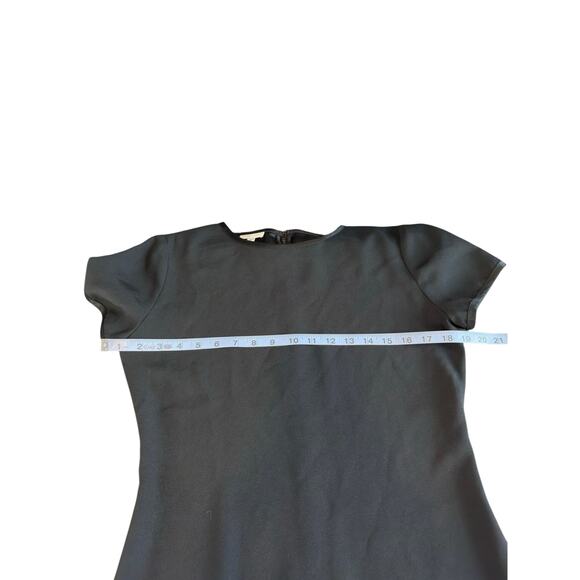 Lynn Lugo Dress Black Basic Classic Classy Short Sleeve Work Office Midi Size 2 - Picture 11 of 12